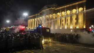 Акция протеста в Тбилиси против законопроекта об иноагентах